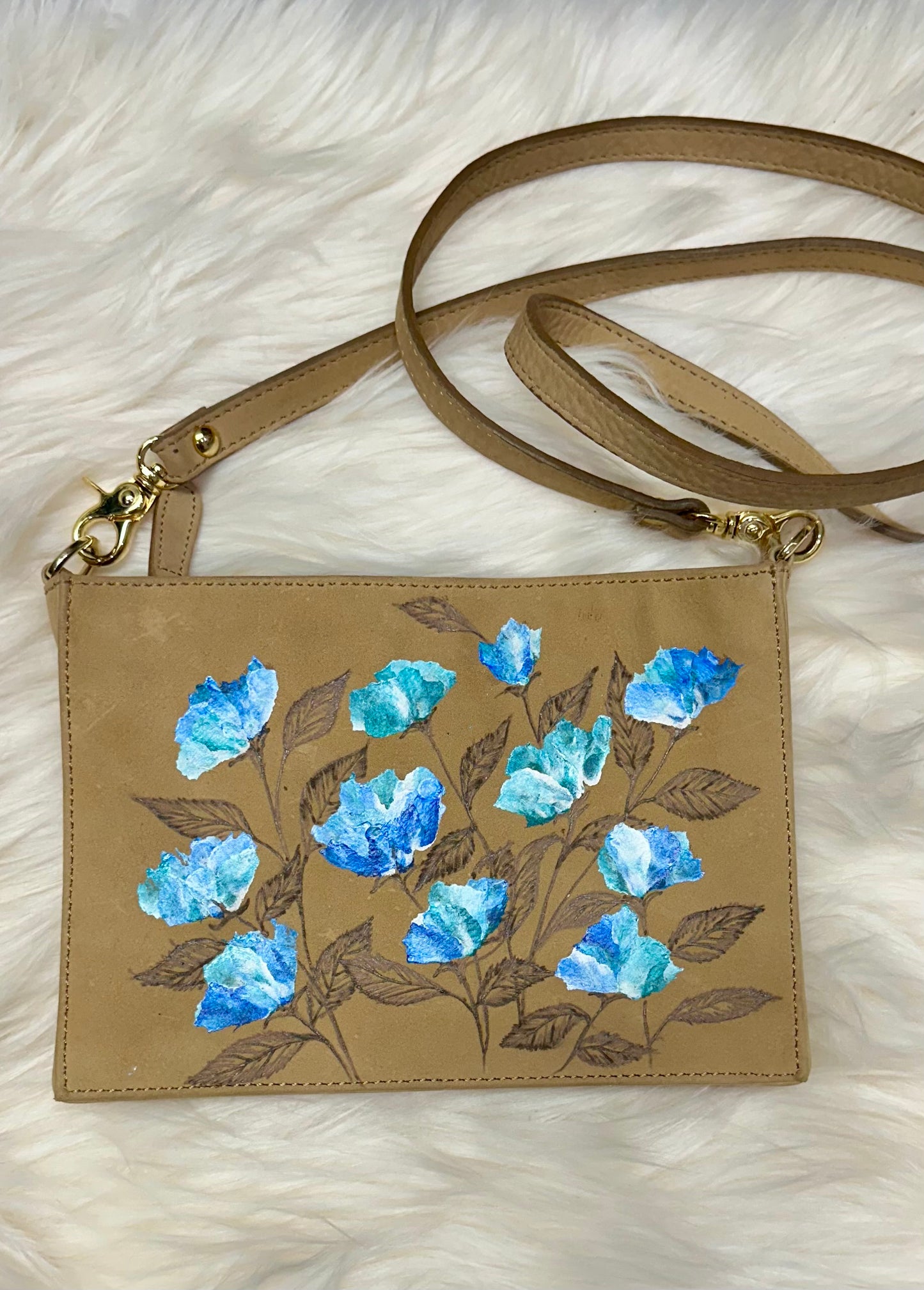 Repurposed Genuine Leather crossbody Bag