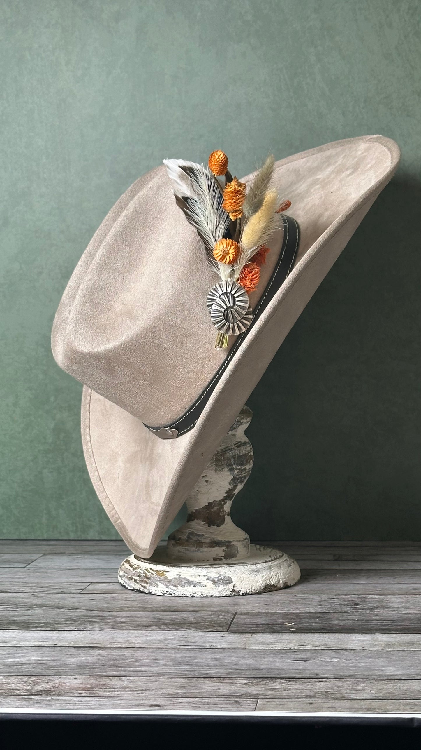 Handcrafted Hat Feather Pin (P)