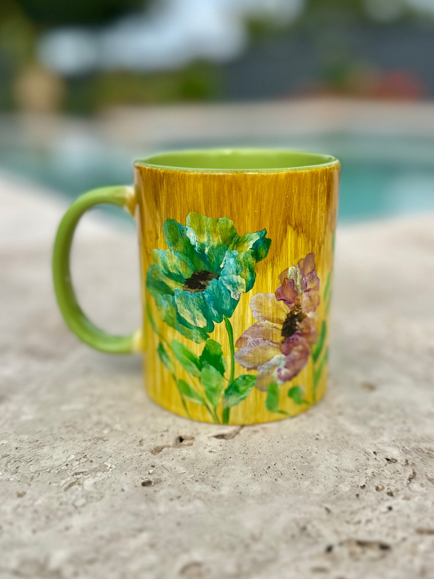 Hand painted flowers Mug