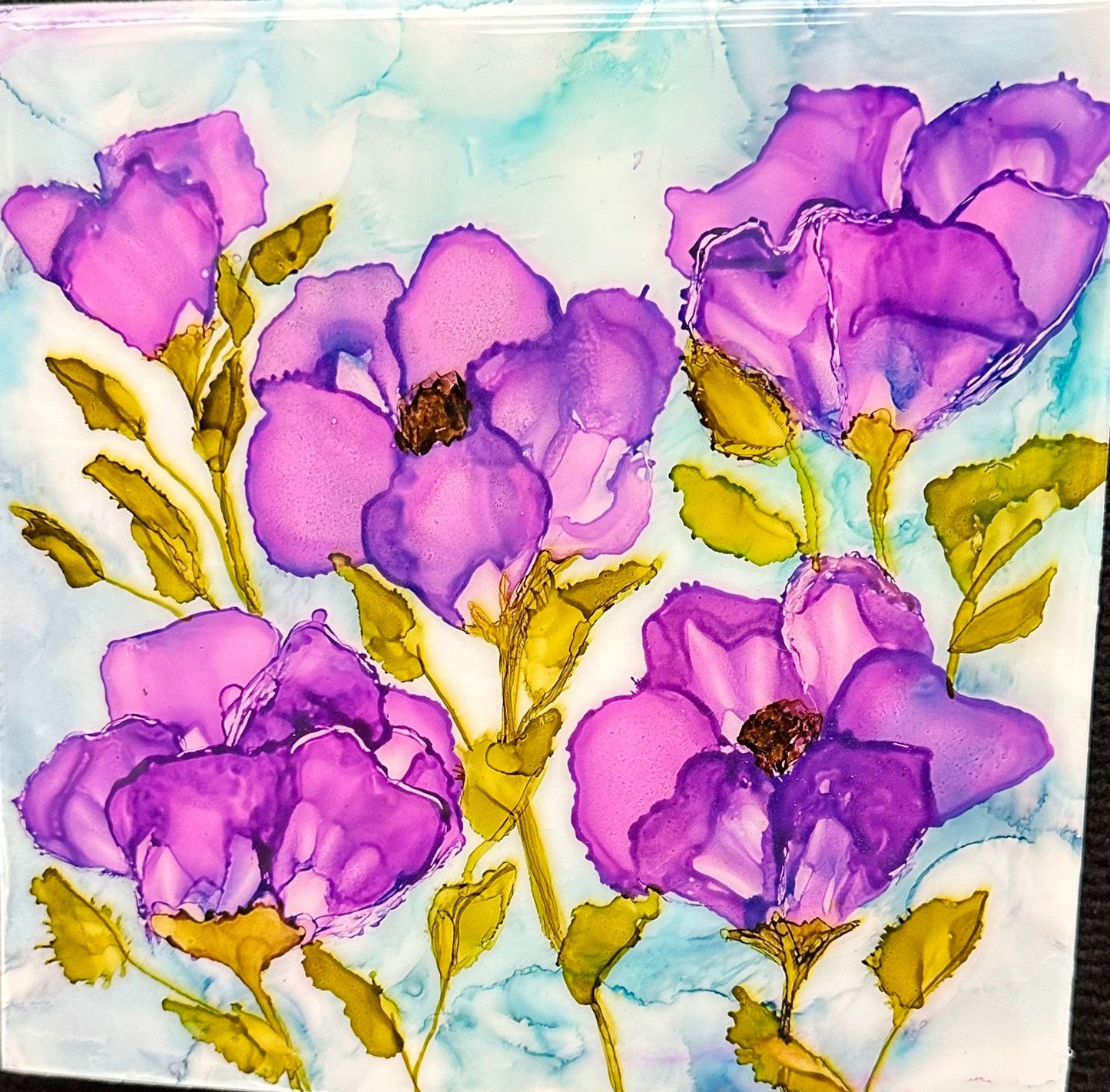 8 x 8 Purple Blooms