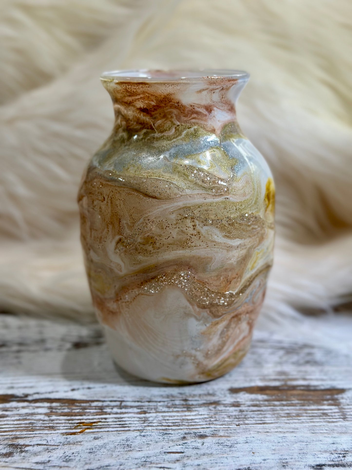 Neutral Marble Vase #12