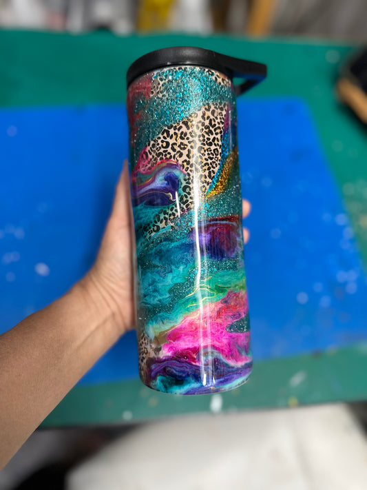 25oz Duo Foil and Ink Drop Tumbler
