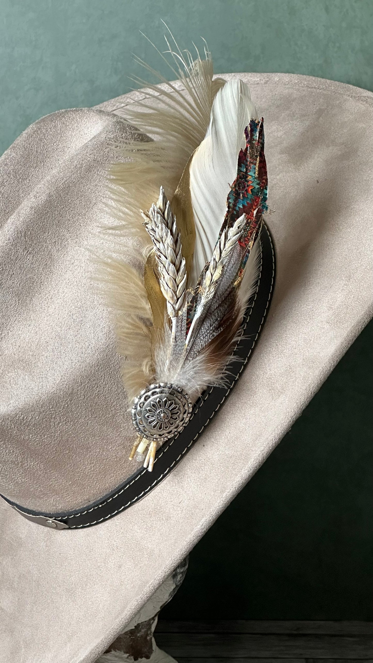 Handcrafted Hat Feather Pin (B)