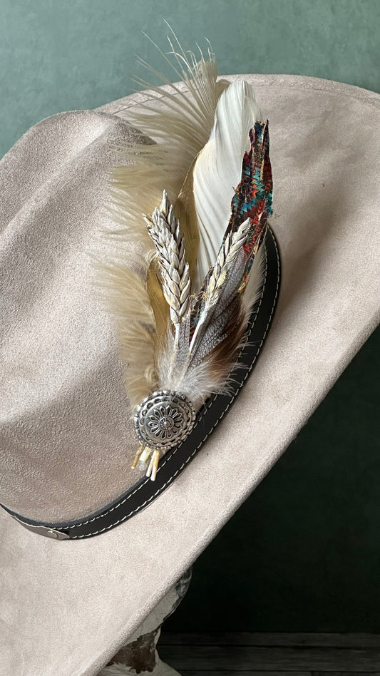 Handcrafted Hat Feather Pin (B)