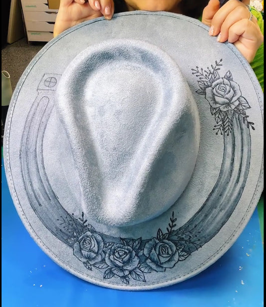 Blue Horse Shoe hat