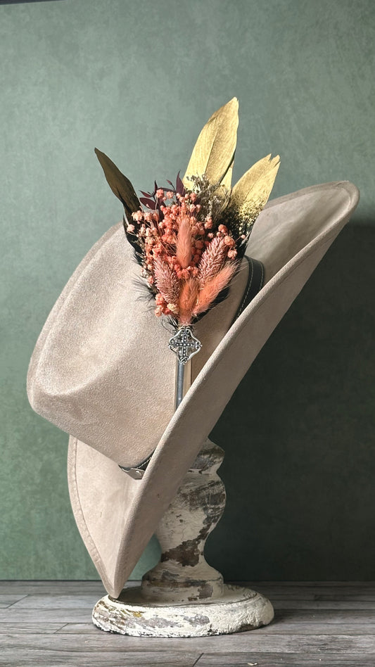 Bullet Casing Feather Pin (J)