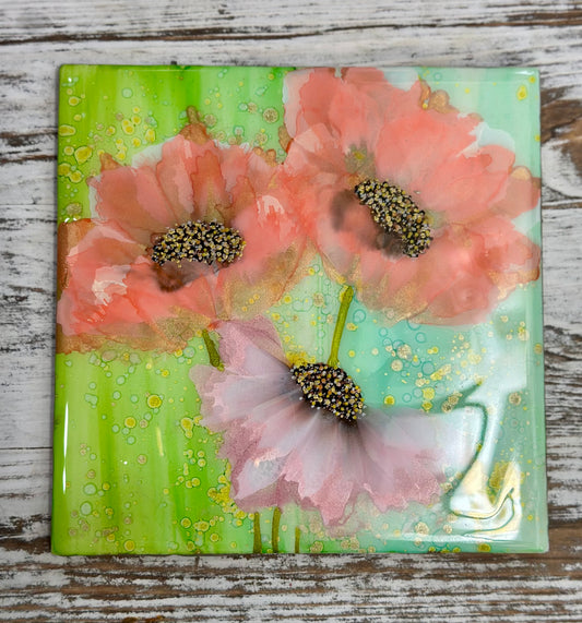 6x6 Coaster (Coral and Pink)