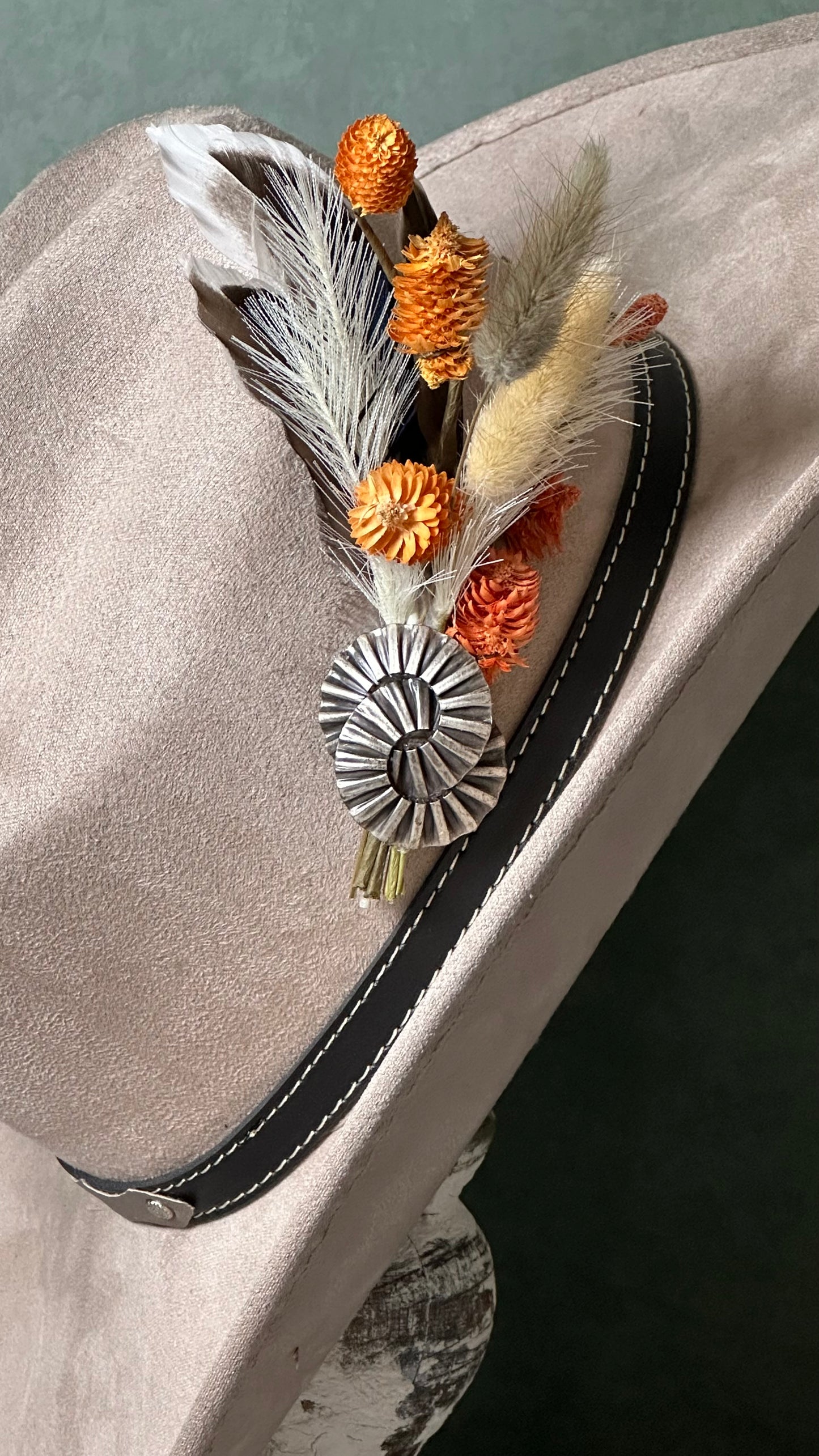 Handcrafted Hat Feather Pin (P)