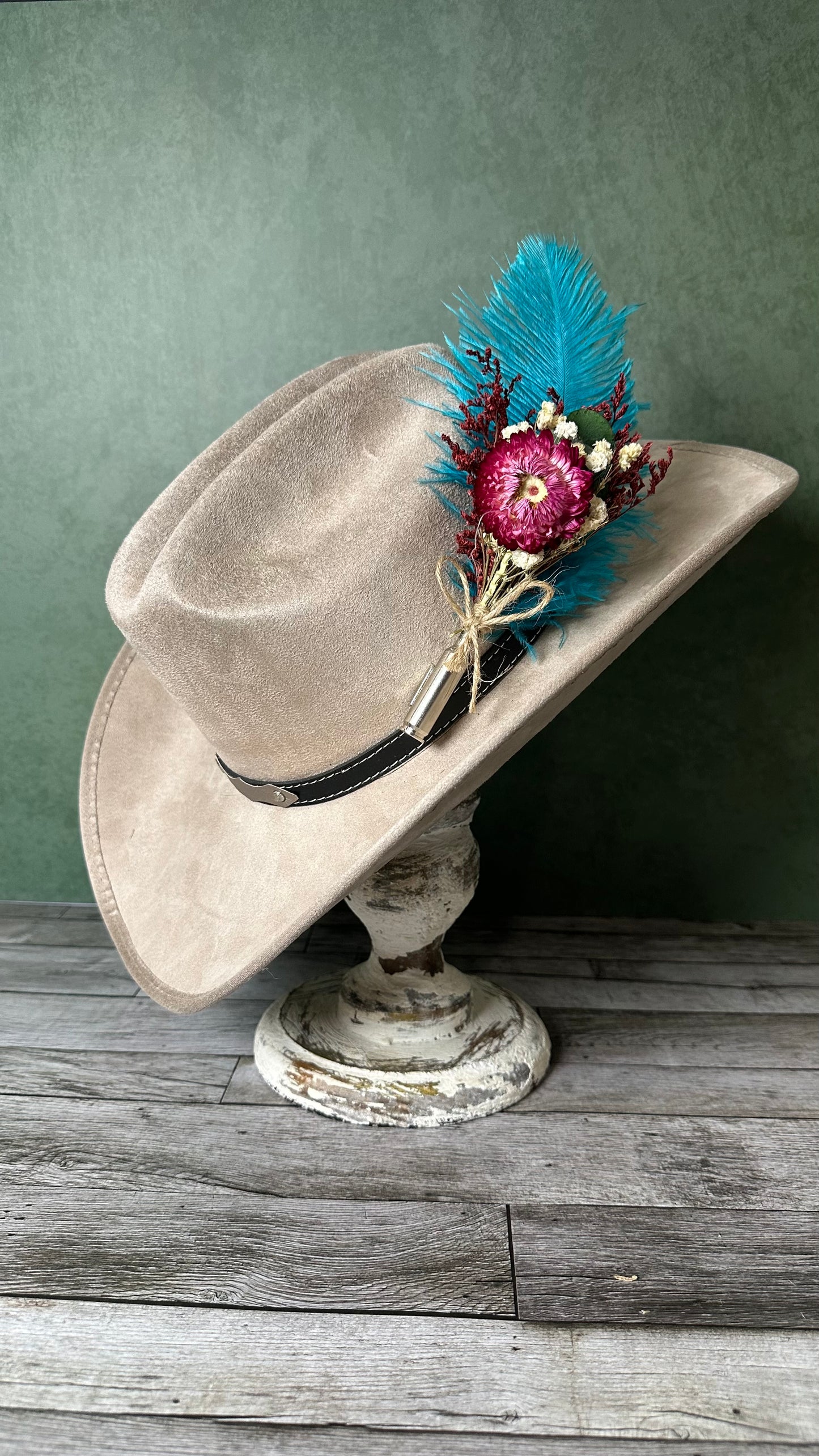 Bullet Casing Feather Pin (H)