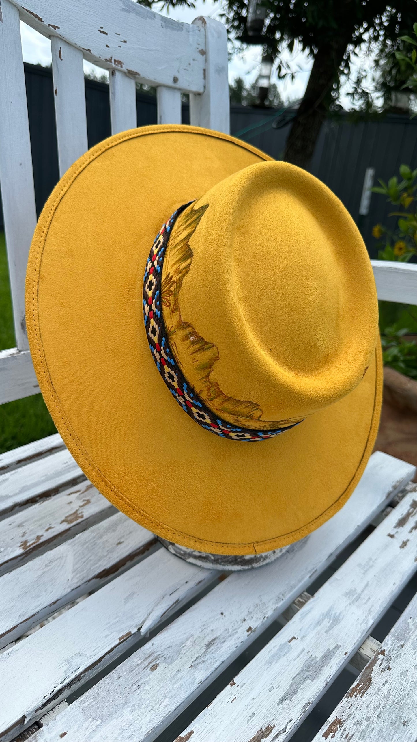 Southwest Yellow Boater Hat