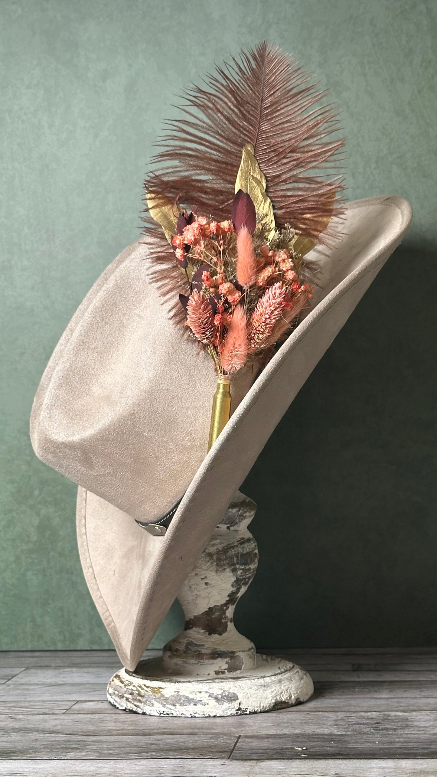 Bullet Casing Feather Pin (I)