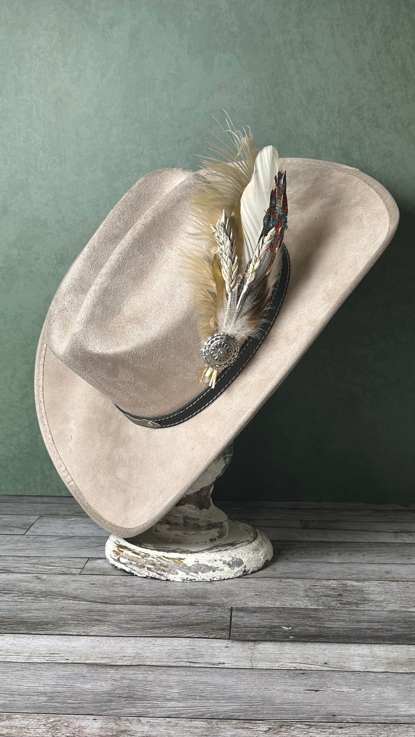 Handcrafted Hat Feather Pin (B)