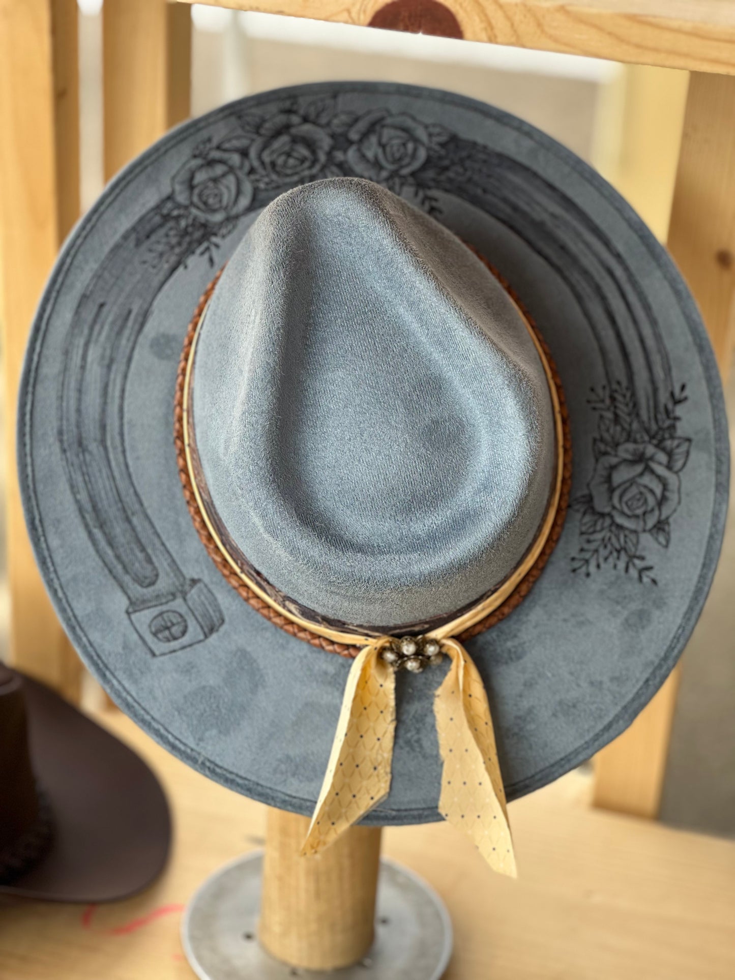 Blue Horse Shoe hat