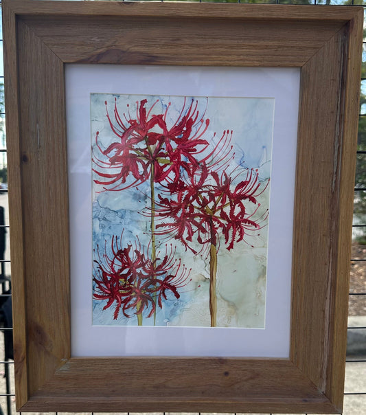 Spider Lilies 12 x 9